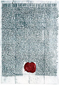 Zakldac listina Vyehradsk kapituly za panovn Vratislava II. z r. 1088