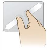 zvtovn a zmenovn zobrazen pomoc pohybu prst na touchpadu